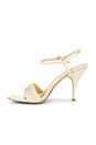 view 5 of 5 Saphi Sandal in Champagne Satin Combo