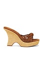 view 1 of 5 Shockweave Platform Sandal in Tan Suede Combo