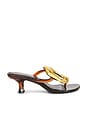 view 1 of 5 SANDALES LINQ-UP-J in Brown & Shiny Gold