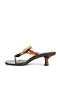 view 5 of 5 SANDALES LINQ-UP-J in Brown & Shiny Gold