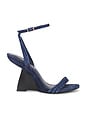 view 1 of 5 Terabyte Wedge Sandal in Navy Suede