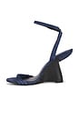 view 5 of 5 Terabyte Wedge Sandal in Navy Suede