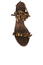 view 4 of 5 SANDALES VOLCANA in Brown Suede Combo