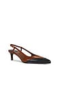 view 2 of 5 Booshky Slingback Pump in Black & Brown Combo