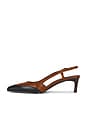 view 6 of 5 Booshky Slingback Pump in Black & Brown Combo