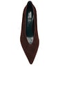 view 5 of 5 Ida-mae Pump in Dark Brown Suede