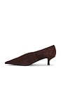 view 6 of 5 Ida-mae Pump in Dark Brown Suede