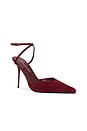 view 2 of 5 Bordeaux Pump in Wine Suede
