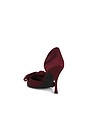 view 4 of 5 Tiff Pump in Wine Satin