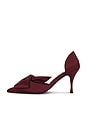 view 6 of 5 Tiff Pump in Wine Satin