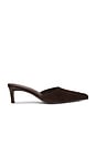 view 1 of 5 Claudina Mule Pump in Brown Suede
