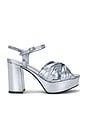 view 1 of 5 Dalida Sandal in Light Blue Metallic