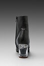 view 3 of 6 INTHEMOOD in Black Leather & Clear Heel