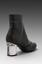view 4 of 6 INTHEMOOD in Black Leather & Clear Heel