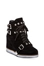 view 2 of 5 EXCLUSIVE Bonn Star Suede Wedge Sneaker in Black