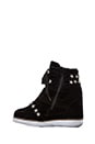 view 5 of 5 EXCLUSIVE Bonn Star Suede Wedge Sneaker in Black