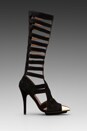 view 1 of 5 Dont-Ask Cut-Out Boot in Black Suede/Gold in Black Sued & Gold