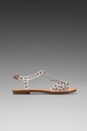 view 1 of 5 Puffer Studded Sandal in Clear/Silver in Clear & Silver