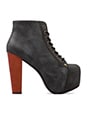 view 1 of 5 Boots à lacets Lita Platform in Black Distressed