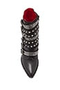 view 3 of 5 Draco Embellished Moto Boot in Black/ Sliver in Black & Silver