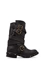 view 1 of 5 Boots Brit motard en cuir in Black