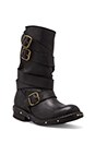 view 2 of 5 Boots Brit motard en cuir in Black