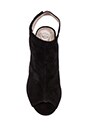 view 3 of 5 Lorah Open Toe Bootie in Black Suede
