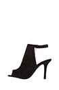 view 5 of 5 Lorah Open Toe Bootie in Black Suede