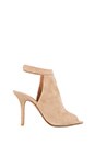 view 1 of 5 Lorah Open Toe Bootie in Nude Suede