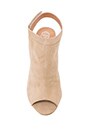 view 3 of 5 Lorah Open Toe Bootie in Nude Suede