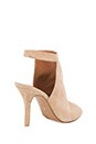 view 4 of 5 Lorah Open Toe Bootie in Nude Suede