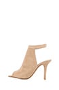 view 5 of 5 Lorah Open Toe Bootie in Nude Suede