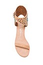 view 3 of 4 Des Moines Embellished Sandal in Nude Leather