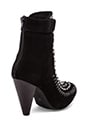 view 4 of 5 Noemie Heel in Black Suede & Silver