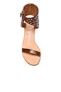 view 3 of 5 Des Moines Sandal in Tan & Silver