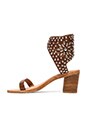 view 5 of 5 Des Moines Sandal in Tan & Silver