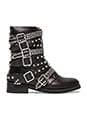 view 1 of 5 Cruzados Boot in Black & Silver