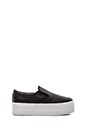 view 1 of 5 WTF Platform Sneaker in White & Black in Black & White