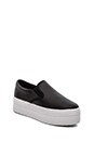 view 2 of 5 WTF Platform Sneaker in White & Black in Black & White