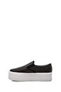 view 5 of 5 WTF Platform Sneaker in White & Black in Black & White