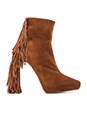 view 1 of 5 Sampson Fringe Heeled Bootie in Tan Suede