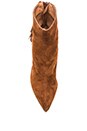 view 3 of 5 Sampson Fringe Heeled Bootie in Tan Suede