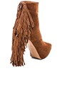 view 4 of 5 Sampson Fringe Heeled Bootie in Tan Suede