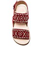 view 3 of 5 Patras Xo Sandal in Red Suede
