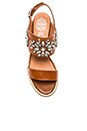view 3 of 5 Dola Embellished Heeled Sandal in Tan
