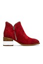 view 1 of 5 BOTINES CROCKET in Red Suede
