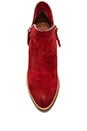 view 3 of 5 BOTINES CROCKET in Red Suede