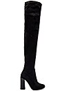 view 1 of 5 Perouze Boots in Black Suede with Black Heel in Black Suede d (with Black Heel)
