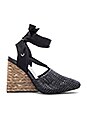 view 1 of 5 Esperanza Wedge in Black Woven Combo
