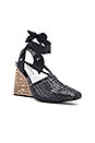 view 2 of 5 Esperanza Wedge in Black Woven Combo